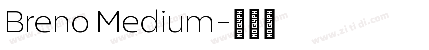 Breno Medium字体转换